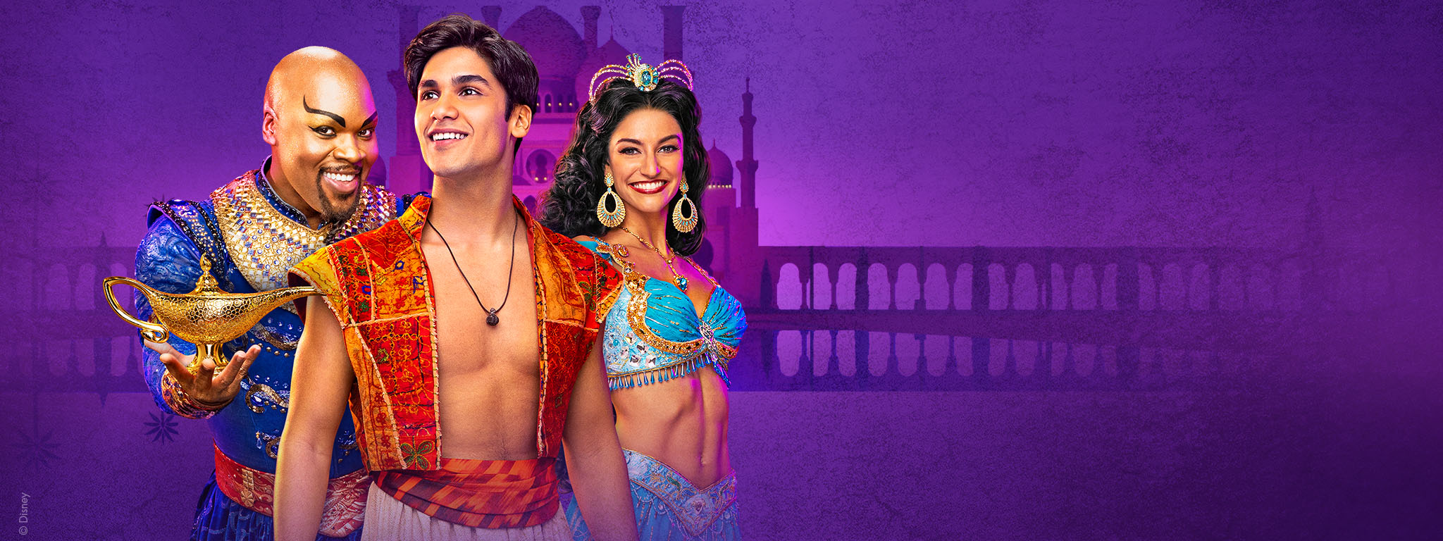 Disney ALADDIN's Aladdin, Jasmine, and Genie