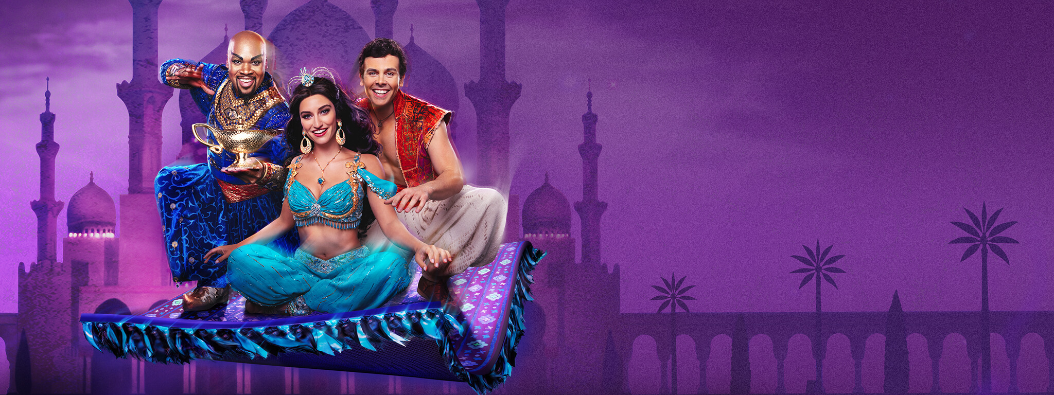 Disney ALADDIN's Aladdin, Jasmine, and Genie